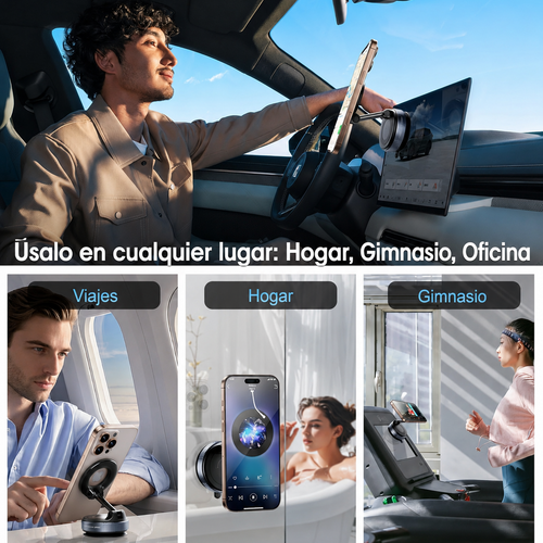 IronGrip 360 — Soporte Magnético con Ventosa de Vacío