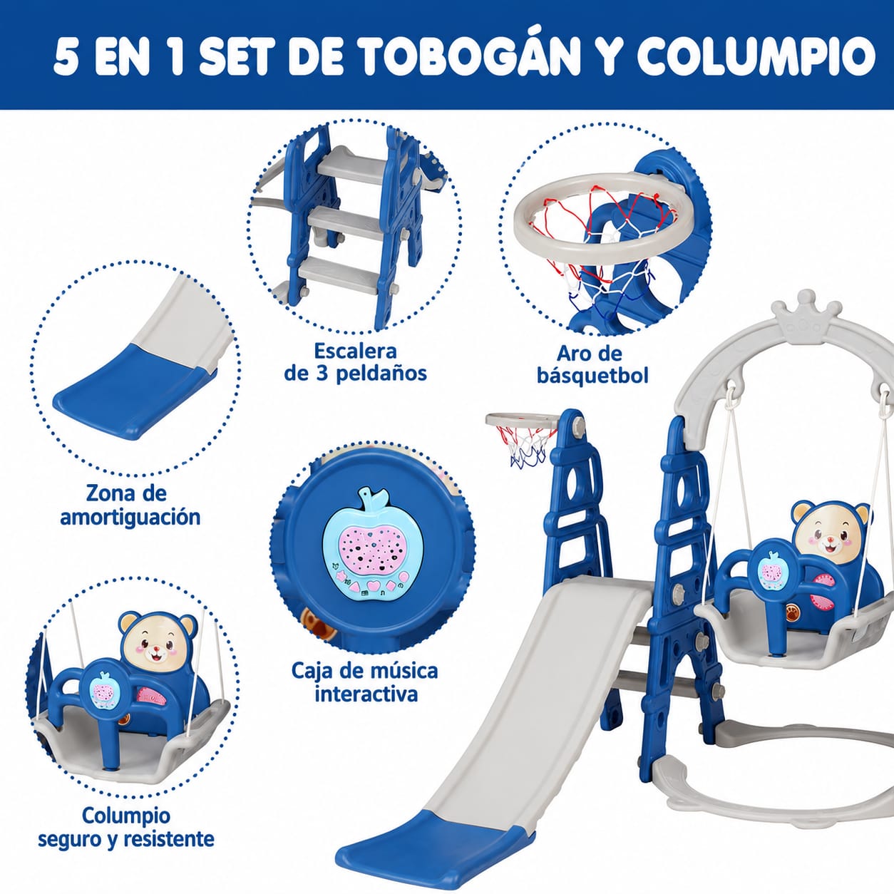 TOBOGÁN INFANTIL MULTIFUNCIONAL